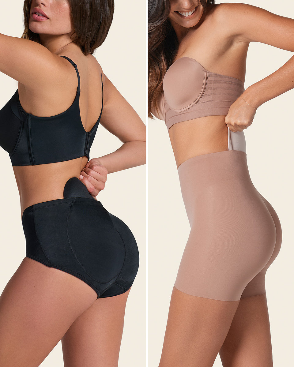 PadUp Panty & PadUp Short en Negro y Habano