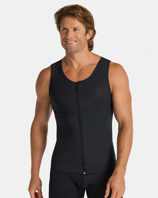 Chaleco masculino de compresión en powerslim#color_700-negro