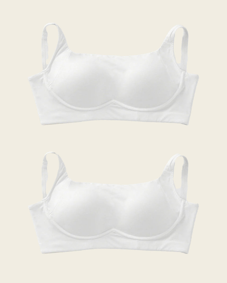 Paquete x 2 sujetadores sin aro ultracómodos de alto soporte y cubrimiento Everyday Bra