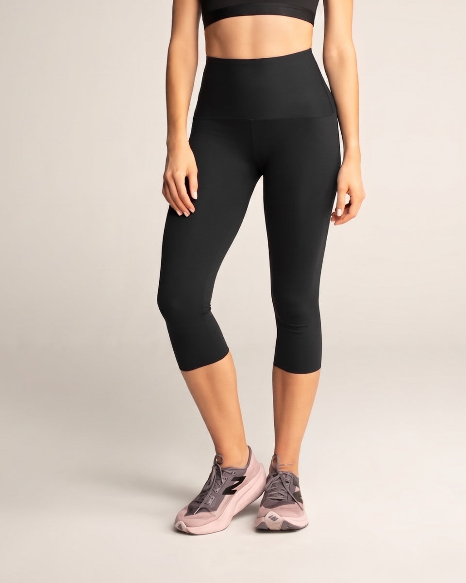 Capri deportivo talle alto con compresión de abdomen
