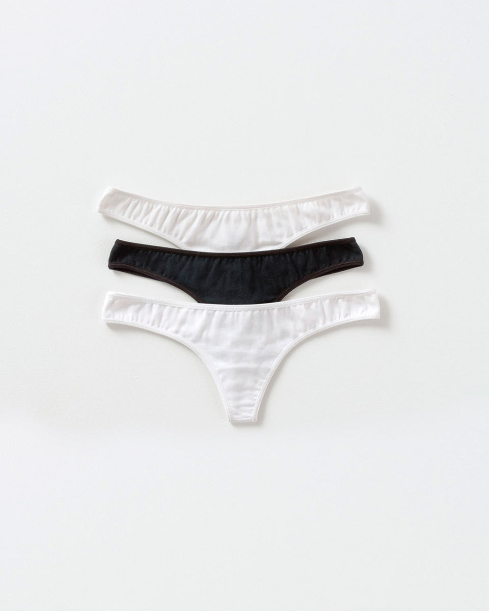 3 tangas en algodón de comodidad extrema